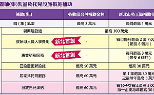 新北企業托育補助最高可達400萬元  即日起開始申請 