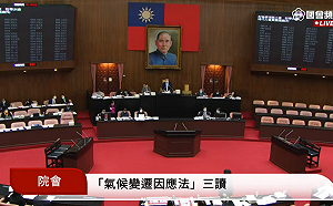 里程碑！氣候變遷因應法三讀　明定2050淨零排放