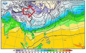 過年天氣一圖看！初二北極圈冷高壓直接南下 網無奈：不下雨都好
