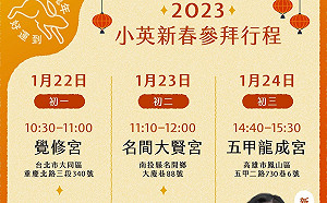 蔡英文初一走春再從覺修宮出發 初二南投合體蔡培慧 