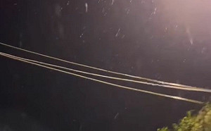 新竹也下雪了！細雪灑滿山林超浪漫