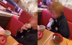 高中生舔醬油罐！日壽司郎店內照曝