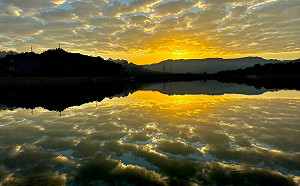 波光粼粼超迷人！南投鳥嘴潭人工湖拼年底完工