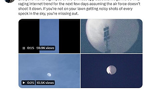 中國間諜氣球闖美國領空 F-22戰機追蹤暫不擊落