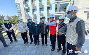 馮世寬視察榮家工程肯定黃偉哲用心   盼早日完工提供榮民舒適空間