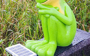 新北淡水大屯溪青蛙藝術公仔 打造在地生態意象 