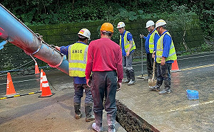 陽金公路坍方今恢復供水！部分地區水壓低  台水：臨時站持續供應