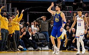 K湯飆12三分砍42分　勇士戰勝雷霆