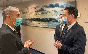 吳釗燮親赴土耳其駐台貿易辦事處 弔唁因強震不幸罹難土國民眾