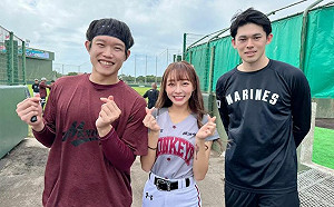 怪物VS女神！林襄與佐佐木朗希合影