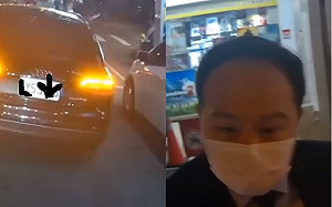 奧迪「四輪大爺」併排違停擋道還敢大聲 開嗆騎士：2千4而已 我開這種車