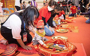 古禮抓週活動 嘉邑城隍廟宣佈捐100萬元送愛到土耳其