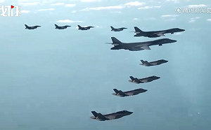 (影) 針對北韓射彈挑釁! 美韓半島上空聯合軍演 更出動B-1B轟炸機