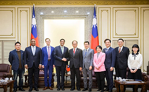 接見美眾議員訪團 游錫堃批中國妄稱擁台灣主權破壞和平