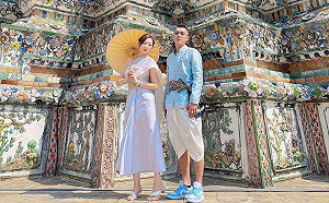 好事近了？鳳梨與歐菈泰國婚紗照曝光？楊繡惠留言：郎才女貌