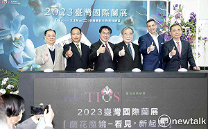 黃偉哲北上宣傳國際蘭展  提蘭花結合藝術文創「O2A」創新理念