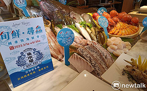 台中魚市場聯手李方艾美 推出生猛海鮮吃到飽
