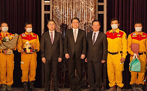 5隻搜救犬也有伴手禮！林右昌：感謝台灣搜救隊完成土耳其救援任務