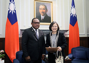 接見馬朗嘉副總理 蔡英文盼親訪索羅門群島