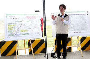 視察溪尾水利工程  賴清德表示：未來此地房價會更好！