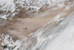 原來這就是沙塵暴  一張衛星圖讓你秒懂它的可怕