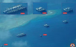 要在南海大造島！ 26艘中國船駛向仙賓礁  專家稱不排除進行更多填海造陸活動