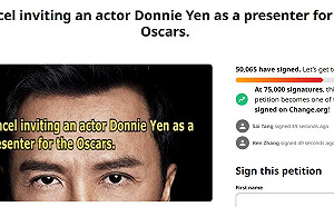 甄子丹稱反送中｢暴動｣近十萬連署抵制 王丹要在奧斯卡頒獎典禮抗議