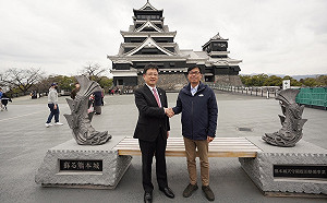 高雄捐款助重建  陳其邁首訪天守閣見證熊本再現活力