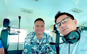 (影)中國海軍、海警、民兵入侵中業島 教授獲邀登機實拍揭露