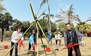 植樹節宣示重生態愛地球  屏東市公所三千株綠苗供民眾索取