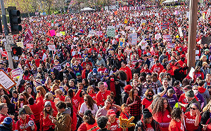 持續3天! 美洛杉磯聯合學區6萬人大罷工  42萬學生受影響