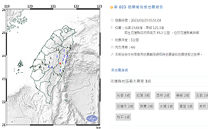 花蓮地牛翻身規模4.6！台南高雄熱爆 鋒面接近中