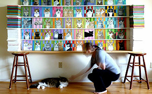 跨5國費時1年！台灣藝術家畫貓行善  百件美喵作品將展出