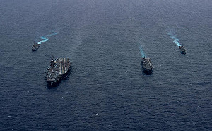 金正恩狂搗「彈」 美核航母尼米茲號會師韓軍威嚇