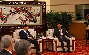 臨時見宋濤籲兩岸避戰 馬英九：炎黃子孫、脣齒相依、情感共通 