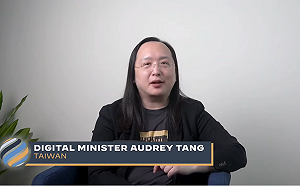 (影)唐鳳受邀為全球民主峰會致詞 主持人直稱「台灣的數位部長」