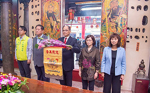 出席定安宮揭匾 游錫堃：台灣6大政治結社核心都有宜蘭人