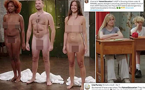 英電視台「裸體教育」引爭議!  竟讓青少年看三點全露的成年男女