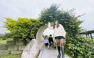 臨沙灘看夕陽騎單車  淡水水管公園化鄰避設施成親子天堂  