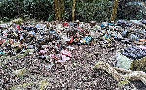 苗栗加里山滿地垃圾！居民花三天清除  網嚇壞：真的很可怕