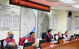 新北市副市長朱惕之視察三重區防汛整備工作