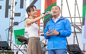 新北美術館園區階段性開園  侯友宜偕彭佳慧HIGH翻市集音樂會