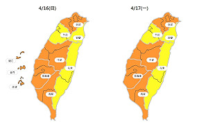 過敏族小心!境外沙塵 擴散條件差 西半部.外島空品橘色提醒