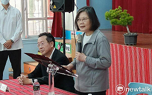 蔡英文視察海巡署：與盟友密切合作共同掌握中國軍演 