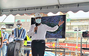 視察「廣停三」地下滯洪池工程   侯友宜盼年底完工解決塭仔圳積淹水問題   