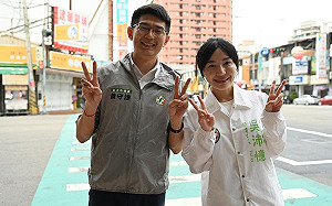 吳沛憶早晨陪站台 稱讚黃守達凡事「使命必達」