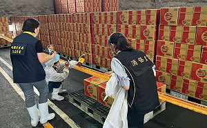 蘋菓西打內發現沉澱物!衛生局查天花板發黴滴水 命產線停工封4萬箱