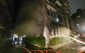 新北市新店區法務部調查局廉政大樓晚間驚傳失火 存放許多機密資料