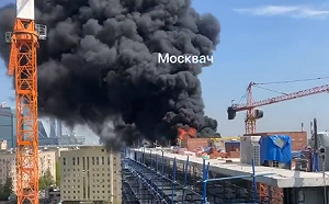 (影) 敵後破壞？莫斯科金融區附近發生大火 還有爆炸聲傳出
