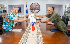 敦睦艦隊也來了！總統特使訪問馬紹爾群島共和國